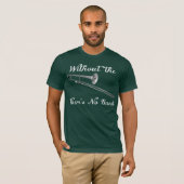 Trombone Mannen Basic Amer. App. Donker T-shirt (Voorkant volledig)