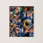 trombone menigte AKA band geeks gegaan wild Legpuzzel (Verticaal)