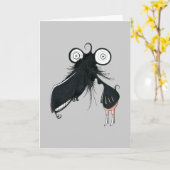 Trombone Monster Wenskaart Kaart (Gele Bloem)