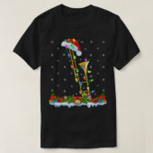 Trombone Music Lover Matching Santa Hat Trombone C T-shirt (Design voorkant)