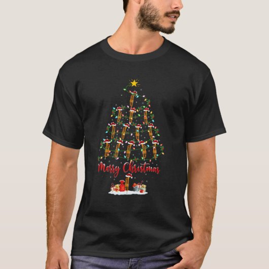 Trombone Music Lover Matching Santa Trombone Chris T-shirt (Voorkant)
