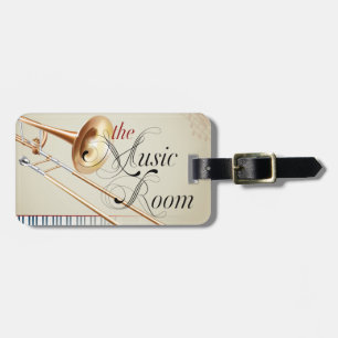 Trombone Music Room Bagagelabel