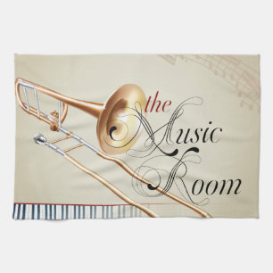 Trombone Music Room Theedoek