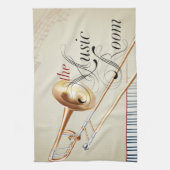 Trombone Music Room Theedoek (Verticaal)