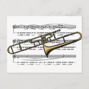 Trombone Musical 14 B Briefkaart
