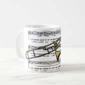 Trombone Musical 14 B Koffiemok (Voorkant links)