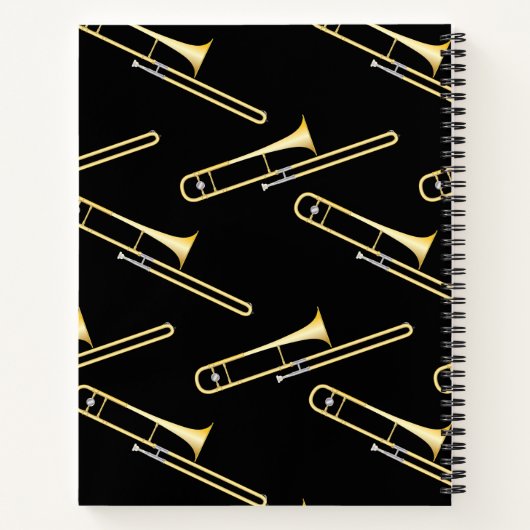 Trombone Musician Band Carnet enseignant (Dos)