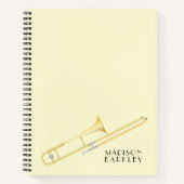 Trombone Musician Band Carnet enseignant (Devant)