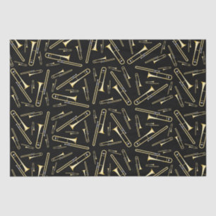 Trombone Musician Band Teacher Wrapping Paper Tissuepapier