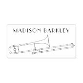 Trombone Musique Musique Musique Enseignant Tampon (Impression)