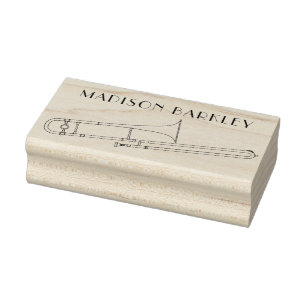 Trombone Musique Musique Musique Enseignant Tampon