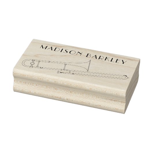Trombone Musique Musique Musique Enseignant Tampon (Tampon)