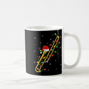 Trombone muziekliefhebber Kerstverlichting Kerstma Koffiemok