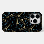 Trombone Muzieknoten Case-Mate iPhone Case (Achterkant (horizontaal))