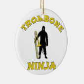Trombone Ninja Keramisch Ornament (Rechts)