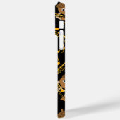Trombone Nut Muzieknoten Zwart Case-Mate iPhone Case (Achterkant / Links)