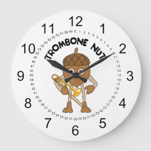 Trombone Nut Text Grote Klok