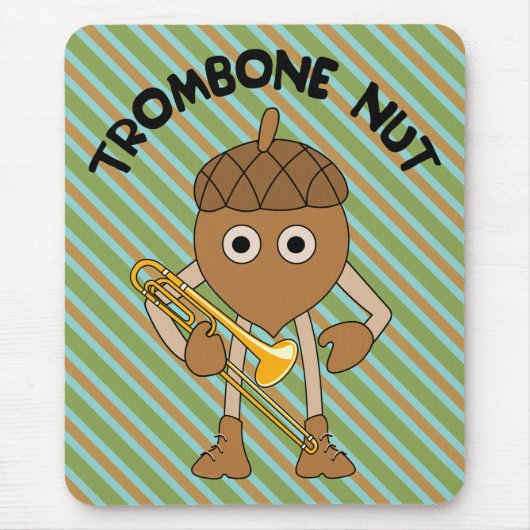 Trombone Nut Text Muismat (Voorkant)
