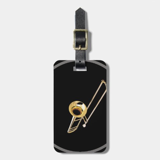 "Trombone"-ontwerpcadeaus en -producten Bagagelabel (Voorkant verticaal)