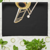"Trombone"-ontwerpcadeaus en -producten Theedoek (Gevouwen)