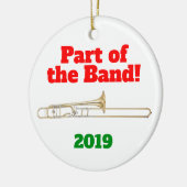 Trombone Ornament Part of the Band (Links)