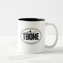 Trombone oval-sticker mok