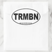 Trombone Ovale Sticker (Tas)