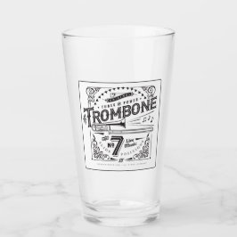  trombone pint glas - Nieuw!