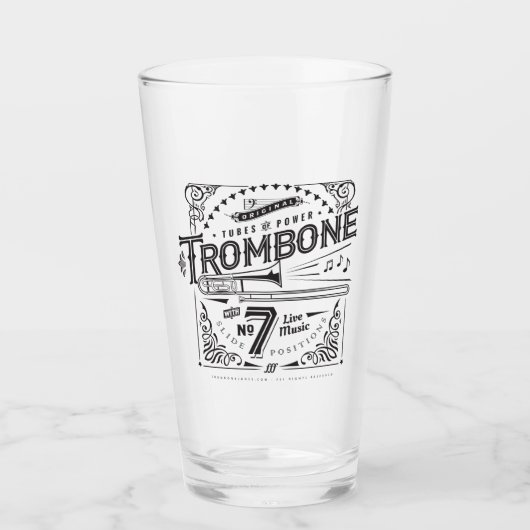  Trombone Pint Glass Glas (Voorkant)