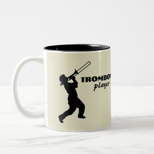 Trombone Player Coffee Mok (Links)