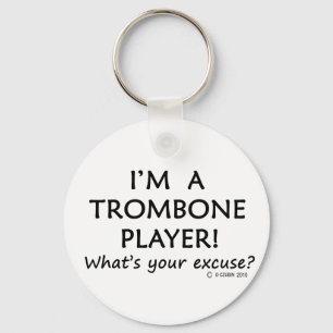 Trombone Player Excuseer Sleutelhanger
