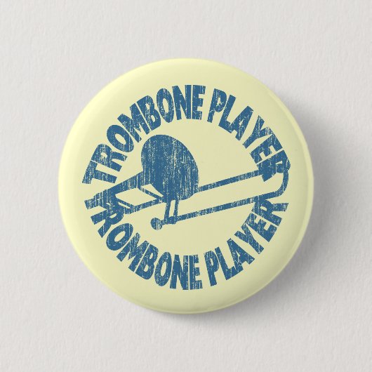 Trombone Player Ronde Button 5,7 Cm (Voorkant)