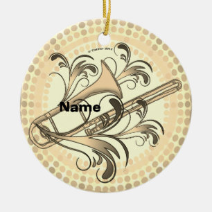 Trombone Ritme Keramisch Ornament