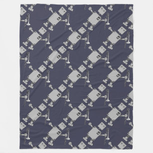 Trombone Robot Fleece Deken