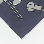 Trombone Robot Fleece Deken (Hoek)