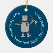 Trombone Robot Keramisch Ornament (Voorkant)