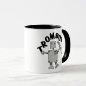 Trombone Robot Tekst Mok (Voorkant rechts)