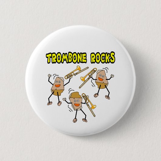 Trombone Rocks Ronde Button 5,7 Cm (Voorkant)