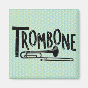 Trombone Rough Text Magneet