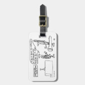Trombone Smuggling Bagagelabel (Voorkant verticaal)