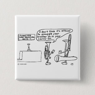 Trombone Smuggling Vierkante Button 5,1 Cm