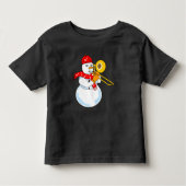 Trombone Snowman Kinder Shirts (Voorkant)