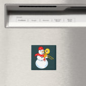 Trombone Snowman Magneet (Insitu (Vaatwasser))