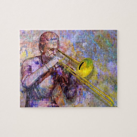 Trombone Solo puzzle Legpuzzel (Horizontaal)