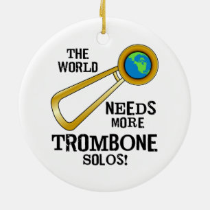 Trombone Solos Keramisch Ornament