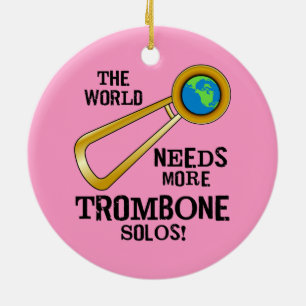 Trombone Solos Keramisch Ornament