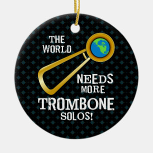 Trombone Solos Keramisch Ornament