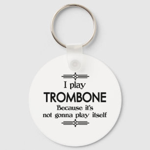 Trombone - Speel zelf Funny Deco Music Sleutelhanger