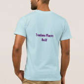 Trombone speelt rots! t-shirt (Achterkant)