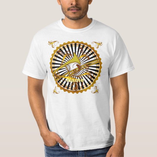Trombone Swirls T-shirt (Voorkant)